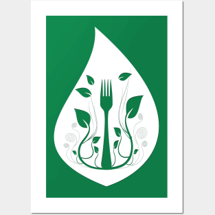 Go Vegan Organic Food Posters and Art